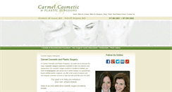 Desktop Screenshot of carmelcosmeticsurgeons.com