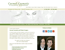 Tablet Screenshot of carmelcosmeticsurgeons.com